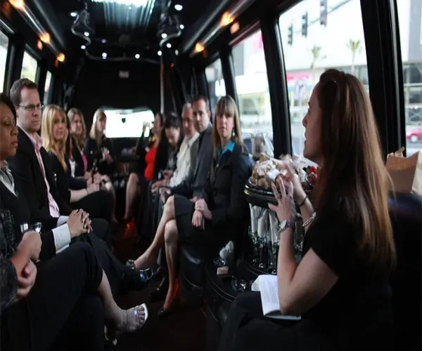 Corporate event transportation in Atlanta with luxury limousine service for executive and business travel